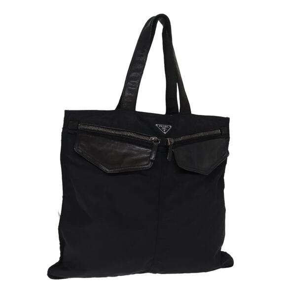 PRADA Tote Bag Nylon Black - Picture 1 of 10